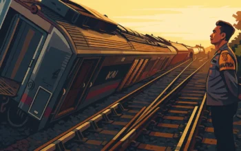 Ilustrasi - Kereta api Argo Bromo Anggrek rute Surabaya Pasar Turi-Gambir Jakarta anjlok di wilayah Pagaden, Kabupaten Subang, Jawa Barat, Jumat, 1 Agustus 2025.