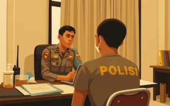 Ilustrasi - Oknum Polisi Terduga Pelaku Pelecehan dibawah Oleh Propam Polres Mateng, Jumat 1 Agustus 2025.