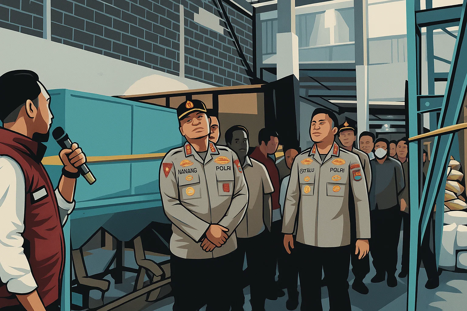 Ilustrasi - Satuan Reserse Kriminal (Satreskrim) Polresta Sidoarjo membongkar praktik pengoplosan beras premium, Senin 4 Agustus 2025.