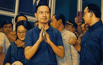 Ilustrasi - Momen Tom Lembong Bebas dari Penjara.