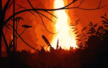 Ilustrasi - Penampakan ledakan di sumur gas milik Pertamina EP di Kampung Babakan Cidahu, Desa Cidahu, Kecamatan Pagaden Barat, Subang, Jawa Barat.