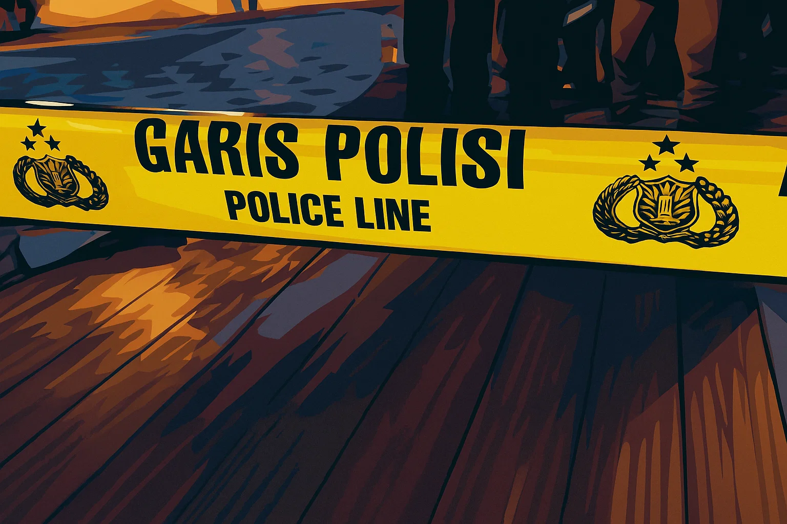 Ilustrasi - garis polisi.