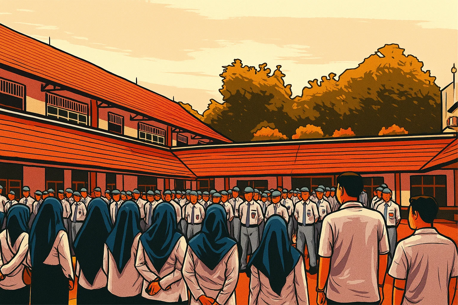 Ilustrasi - Sebanyak 100 siswa sekolah rakyat yang terpilih akan menghadiri langsung upacara HUT RI ke-80 di Istana Merdeka, Jakarta pada 17 Agustus 2025.