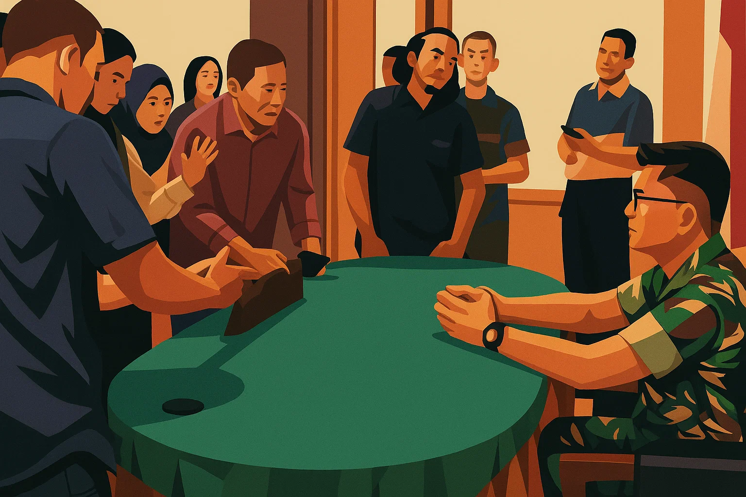 Ilustrasi - Wakil Kepala Penerangan Kodam (Waka Pendam) IX/Udayana Letkol Inf Amir Syarifudin berbicara kepada wartawan.