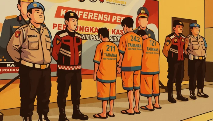 Polresta Sidoarjo Tangkap 3 Pria Diduga Bentuk Komunitas LGBT dan Sebarkan Konten Pornografi di Facebook