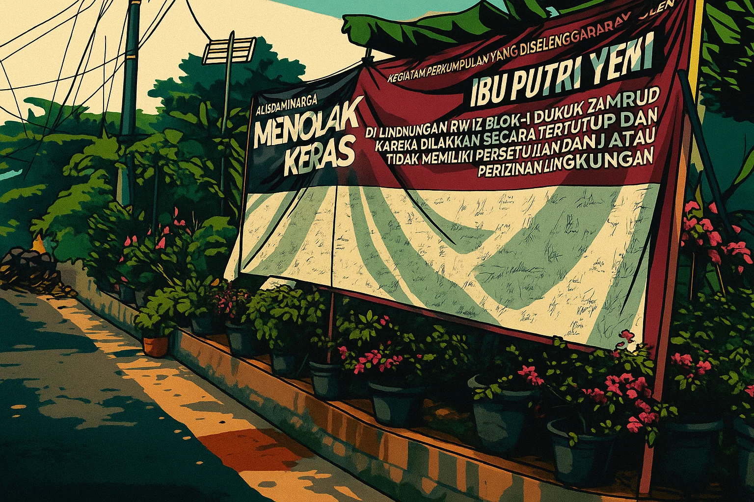 Ilustrasi - Warga setempat di wilayah Bekasi menolak adanya kelompok ritual keagamaan Umi Cinta yang dipimpin oleh YP.